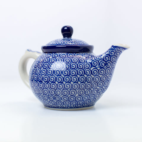 Teapot - Small - Blue Doodle - Love Roobarb