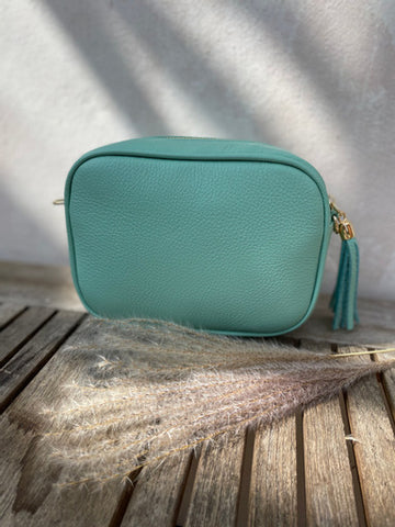 Leather Camera Bag - Mint - Luella Collection