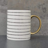 Mug - Monochrome Stripe - Love Roobarb