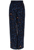 Ink Stories Palazzo Printed Trousers - Traffic People - Navy
